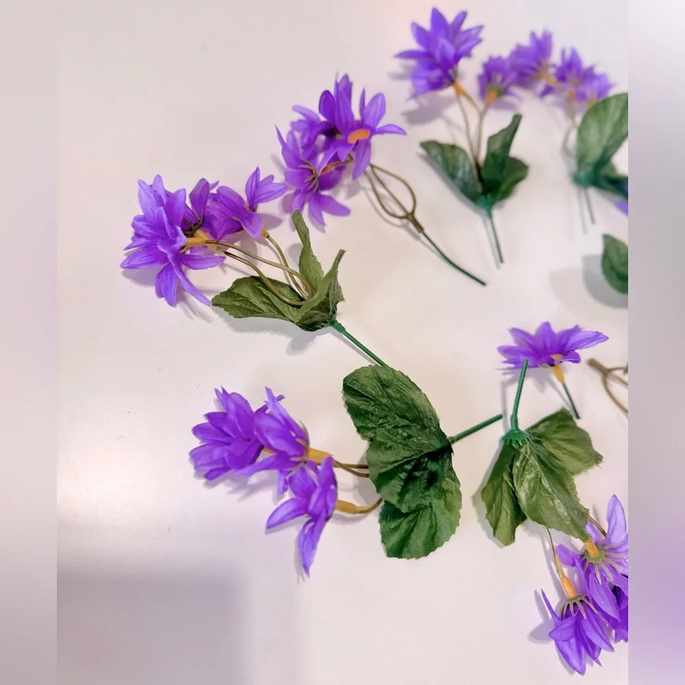 LIFELIKE Purple Daisy Flower Picks Daisies Floral Home Decor Arrangement Wreath